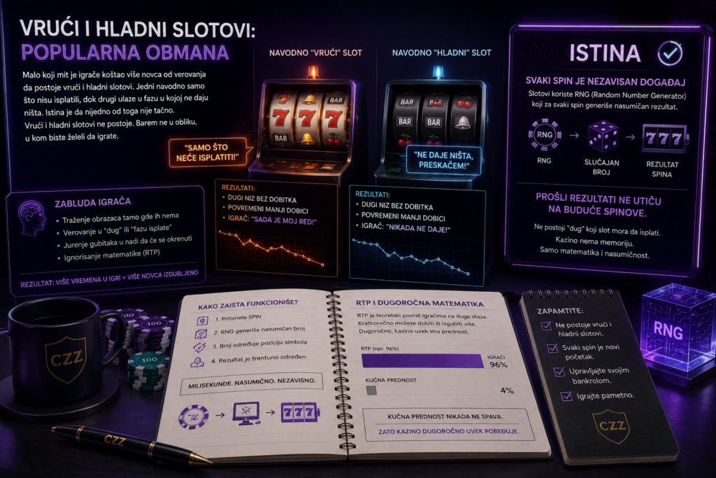 Vrući i hladni slotovi: Popularna obmana