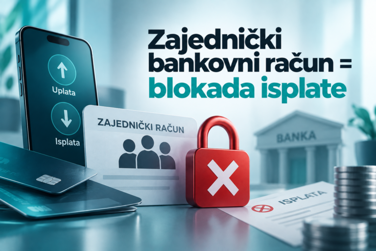 Zašto zajednički bankovni račun može da vam blokira isplatu u kazinu?